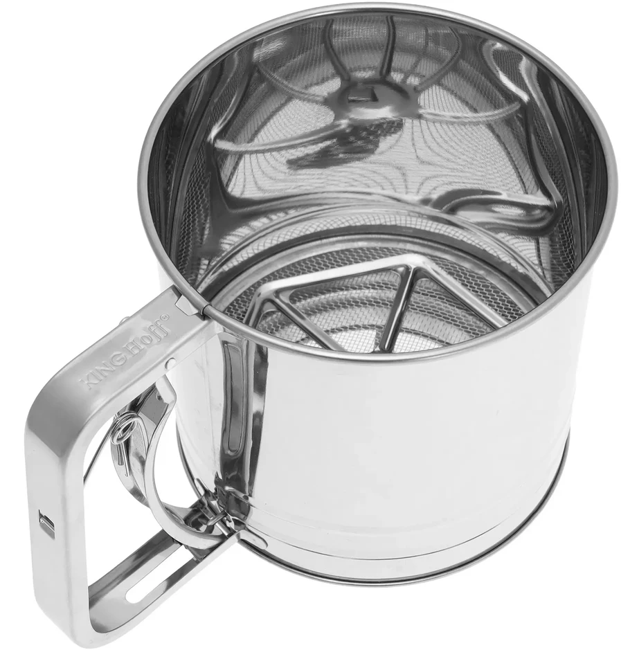 King Hoff Przesiewacz Miltų sijotuvas, plieno, 12 colių skersmens, 450 g, „Kinghoff“