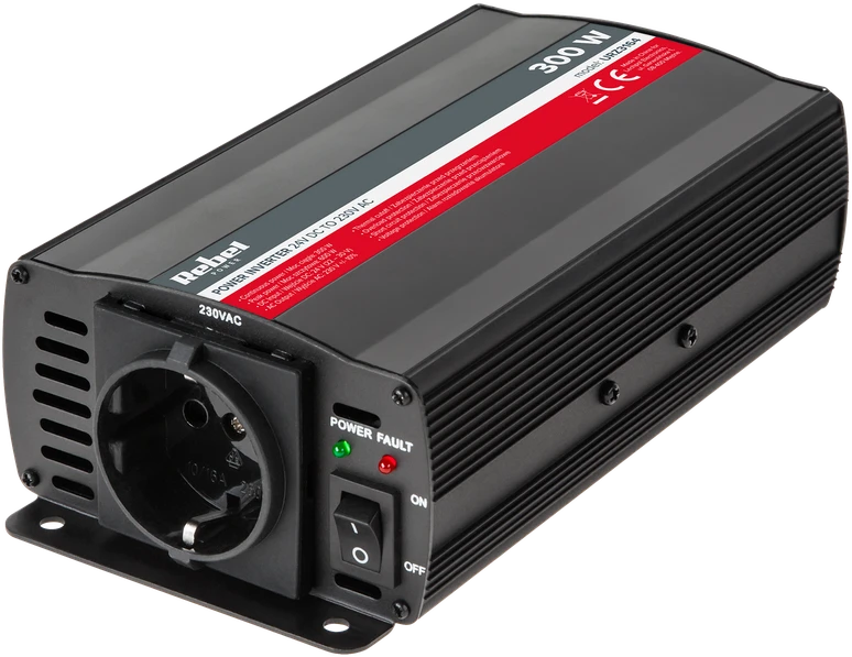 REBEL 24V/230V 300W keitiklis (F tipo lizdas: vokiškas)