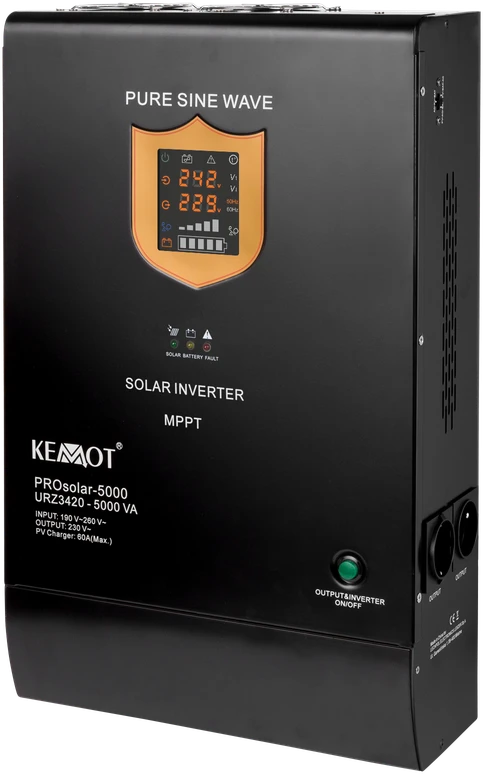 KEMOT PROsolar5000 saulės energijos inverteris 48V 230V 5000VA 3500W
