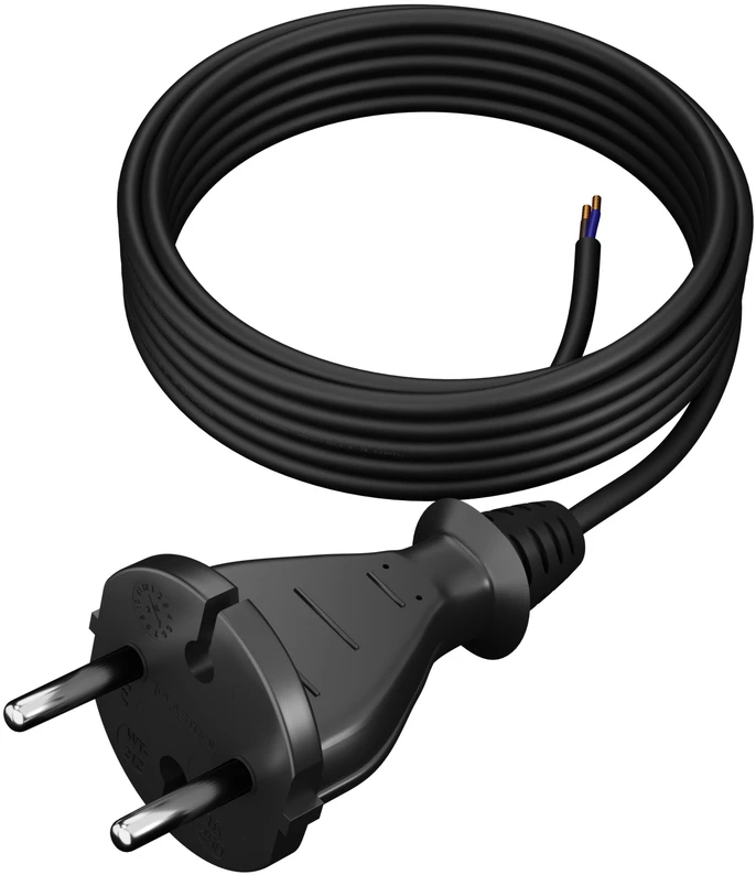 Przewód, Guminis kabelis H05RR-F OW 2x1mm2 300/500V 5m