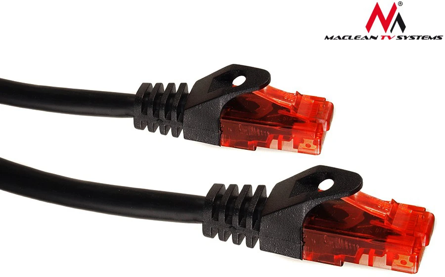 MACLEAN MCTV-742 Maclean MCTV-742 Patchcord UTP cat6 Kabelio kištukas-kištukas 3m juodas