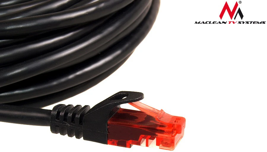 MACLEAN MCTV-742 Maclean MCTV-742 Patchcord UTP cat6 Kabelio kištukas-kištukas 3m juodas