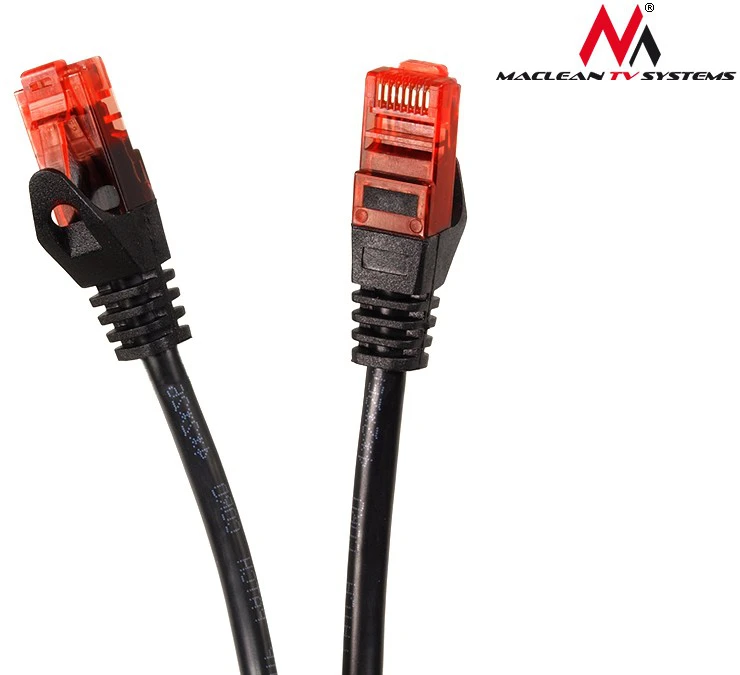 MACLEAN MCTV-741 Maclean MCTV-741 Patchcord UTP cat6 Kabelio kištukas-kištukas 20m juodas