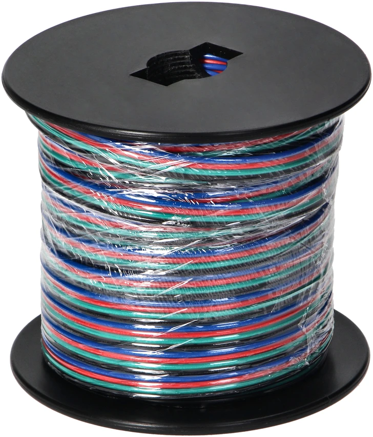 Orno Przewód, RGB LED juostų kabelis, 4x0.35mm2, 25m