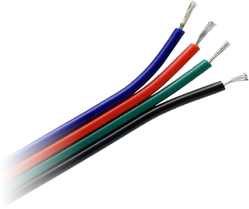 Orno Przewód, RGB LED juostų kabelis, 4x0.35mm2, 25m