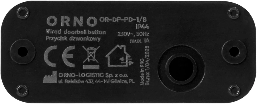 SKAMBUČIO MYGTUKAS OR-DP-PD-1/B JUODA ORNO