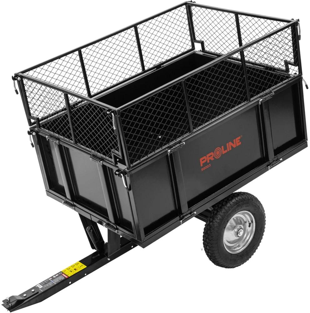Przyczepa Sodo priekaba, dėžė, plieninė, su aukštais bortais, keliamoji galia 250 kg, proline
