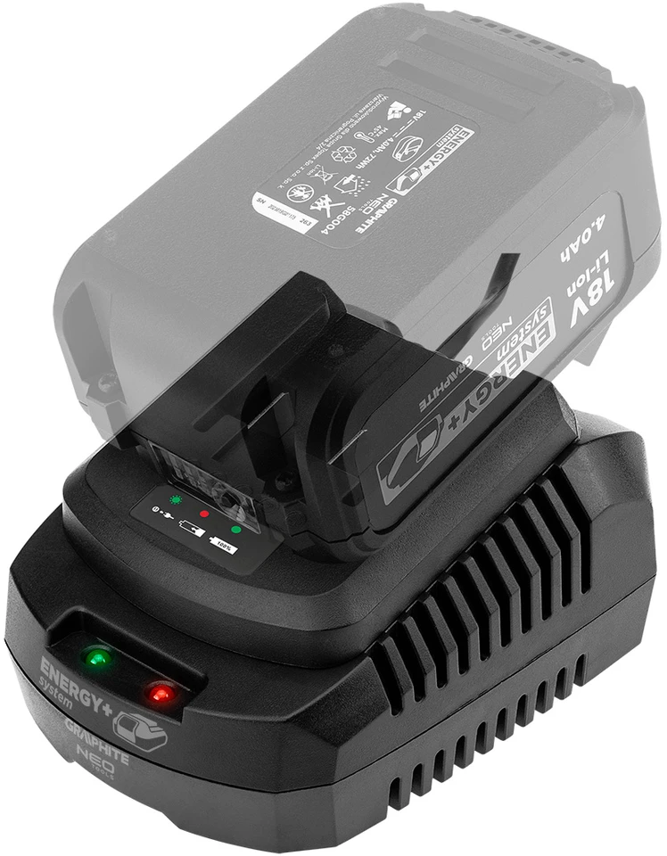 Graphite Przyssawka „Energy+“ 18 V plytelių siurbtukas + 2 Ah akumuliatorius + įkroviklis