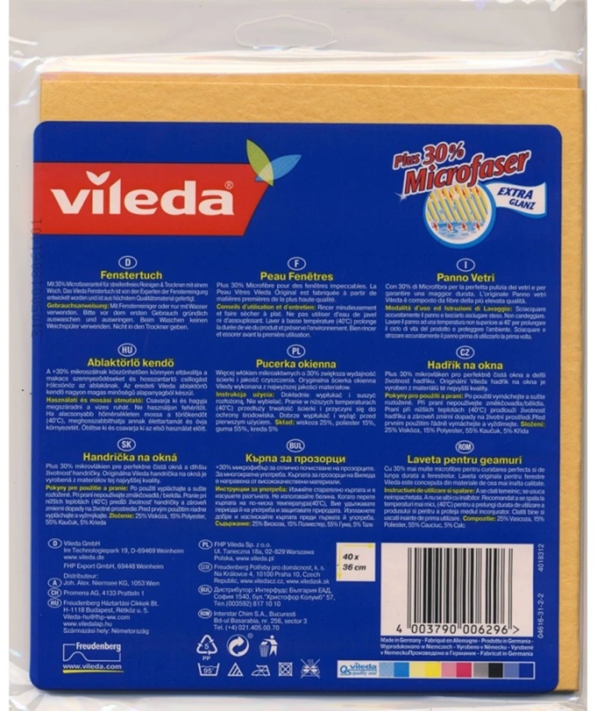 Vileda langų šluostė