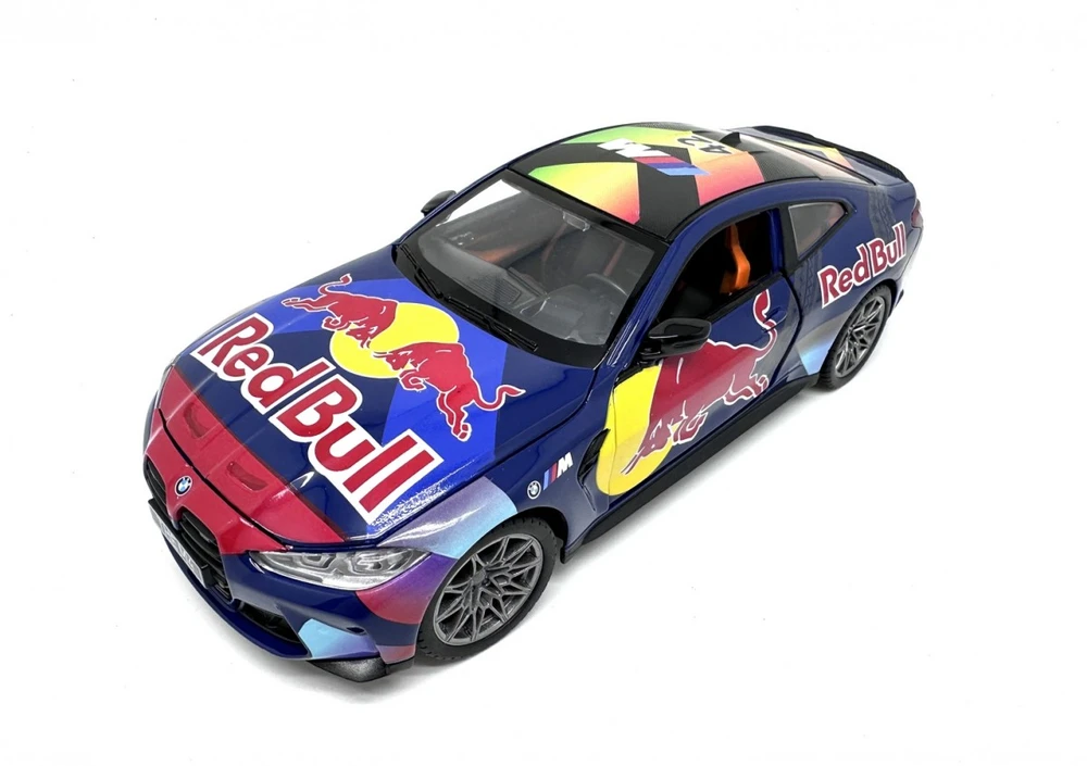 Pulio Auto BMW M4 1/24 Raudona Bull su šviesa ir garsu