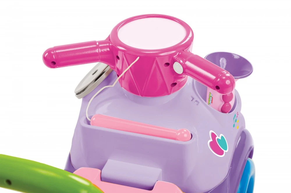 Jeździk Fisher Price muzikinis paradas violetinis važiuojamasis žaislas