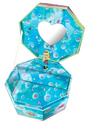 Pulio Pecoware aštuonkampė muzikinė dėžutė - undinė