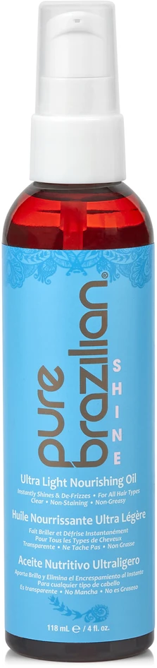 „Pure Brazillian“ – itin lengvas maitinamasis aliejus „SHINE“ – skaidrus – 118 ml