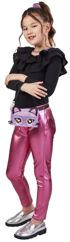 PURSE PETS Interaktyvi blizgi rankinė - Katytė