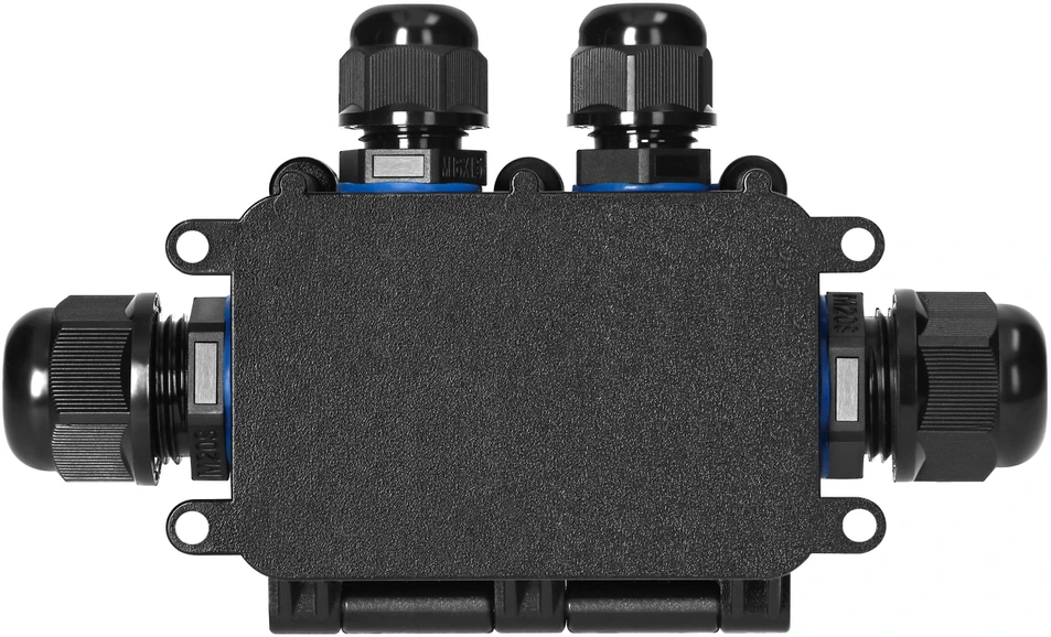 Orno Puszka Dėžutė be išpjovos HD IP68, 0,75–4,0 mm?, 2 M20 ir 2 M16 jungtys, T formos