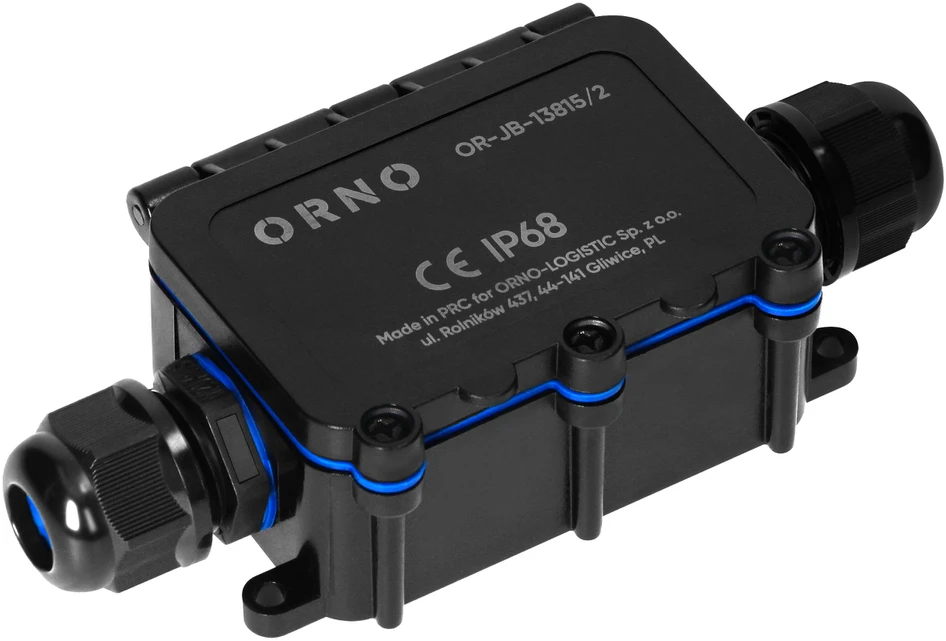 Orno Puszka Dėžutė be jungties HD IP68, 0,75–4,0 mm?, 2 M20 jungtys