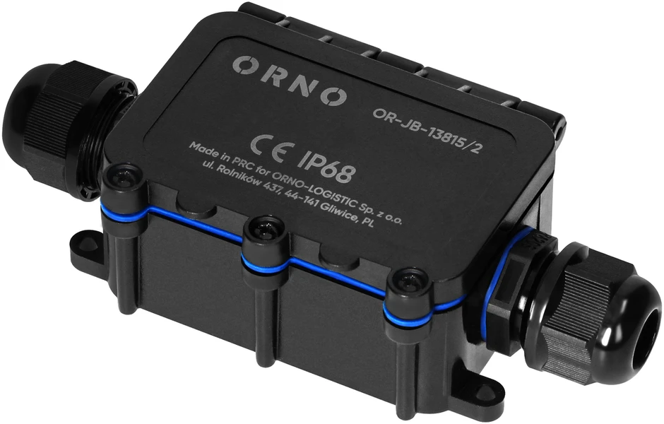 Orno Puszka Dėžutė be jungties HD IP68, 0,75–4,0 mm?, 2 M20 jungtys