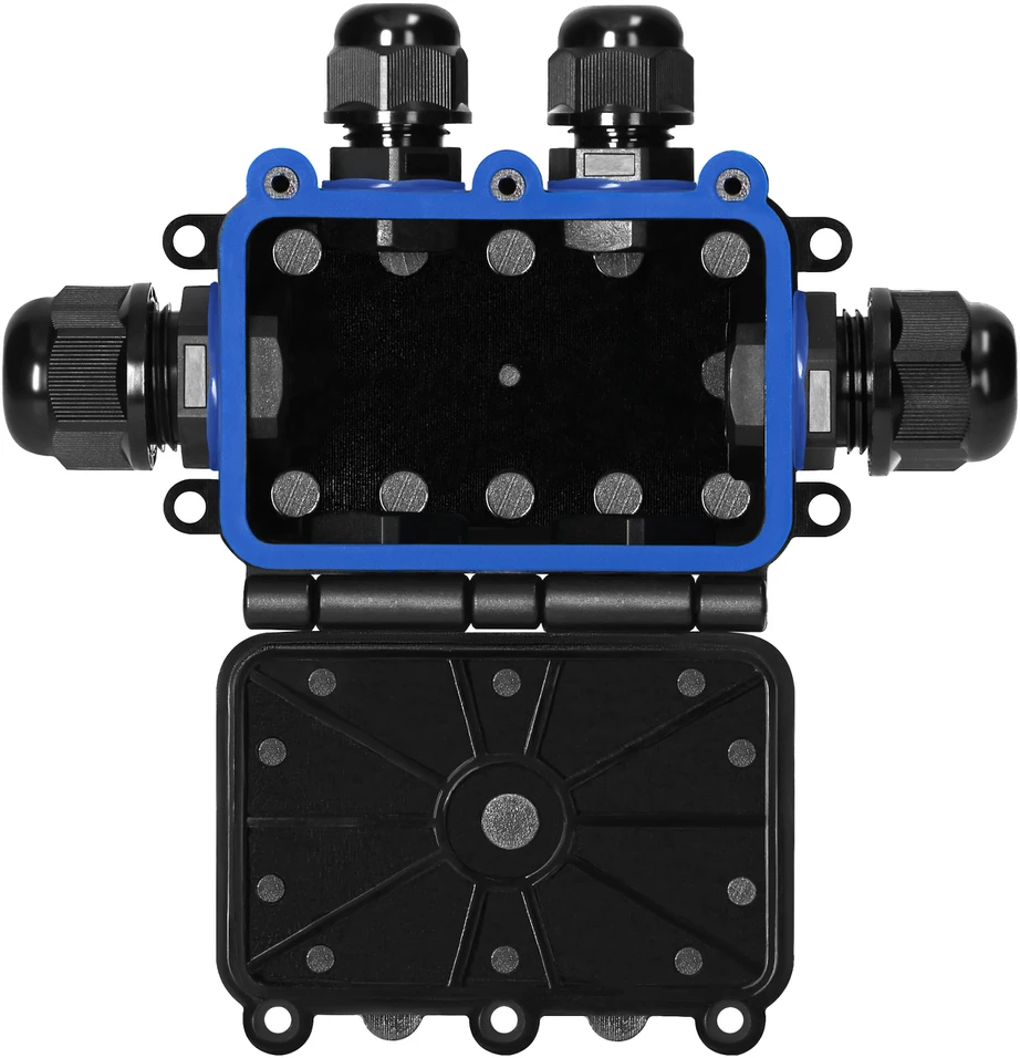 Orno Puszka Dėžutė be tvirtinimo HD IP68, 0,75–4,0 mm?, 2 M20 jungtys, 4 M16 jungtys