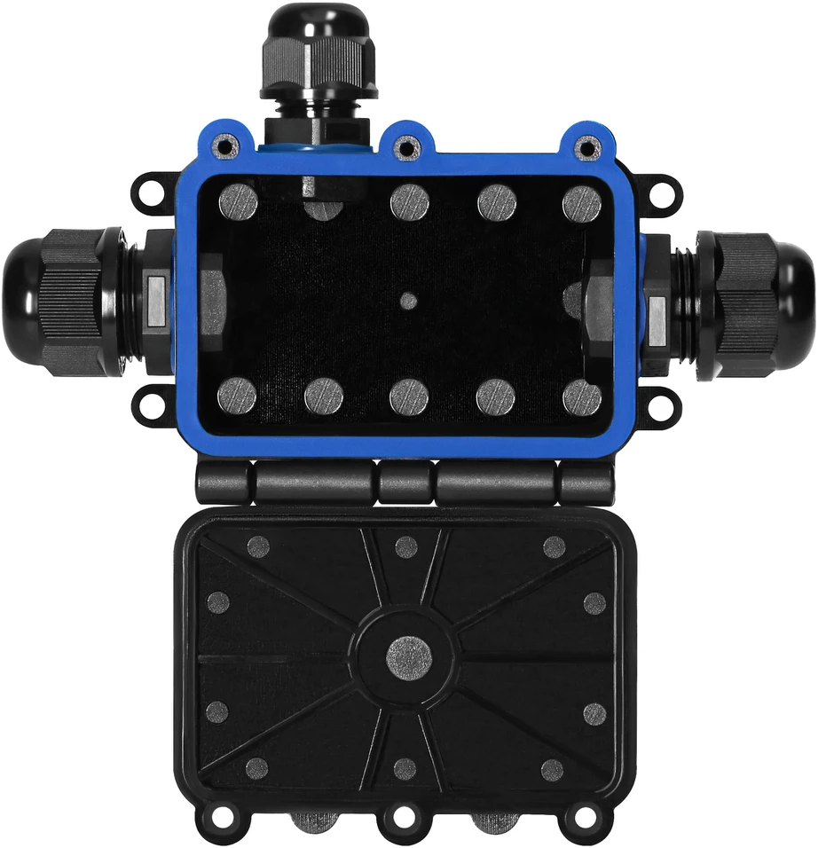 Orno Puszka Dėžutė be tvirtinimo HD IP68, 0,75–4,0 mm?, 2 M20 riebokšliai, 1 M16 riebokšlis