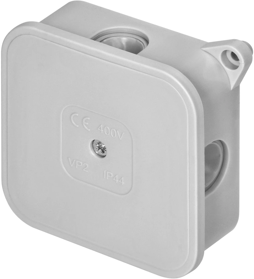 Orno Puszka ECO skirstomoji dėžutė, IP44, 400V, 4 guminiai sandarikliai, 85x85x35mm, pilka
