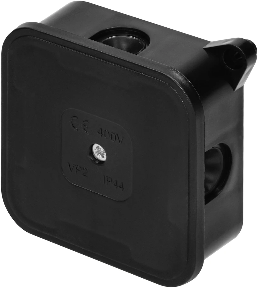 Orno Puszka ECO skirstomoji dėžutė, IP44, 400V, 4 guminiai sandarikliai, 85x85x35mm, juoda