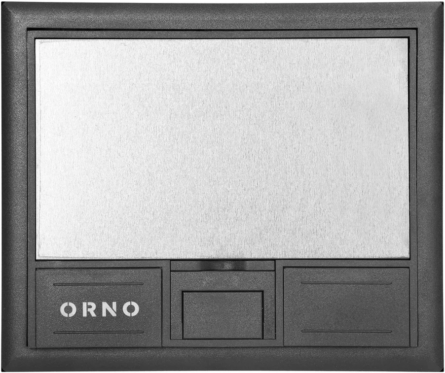 Orno Puszka Grindų dėžutė moduliniams lizdams 4 x 45x45 mm arba 8 x 22,5x45 mm, dangtelis: nerūdijantis plienas, juodas