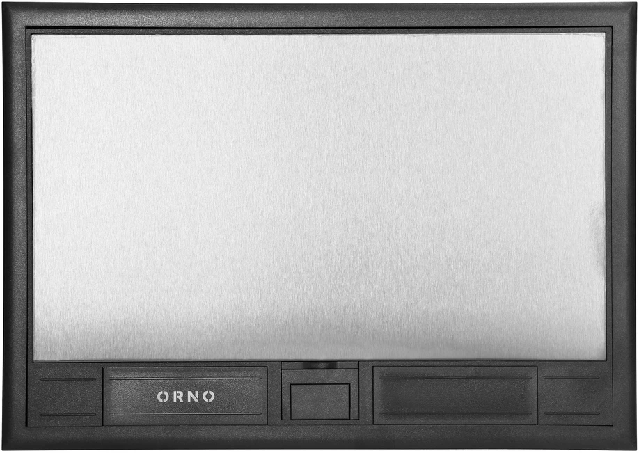 Orno Puszka Grindų dėžutė moduliniams lizdams 8 x 45 x 45 mm arba 16 x 22,5 x 45 mm, dangtelis: nerūdijantis plienas, juodas