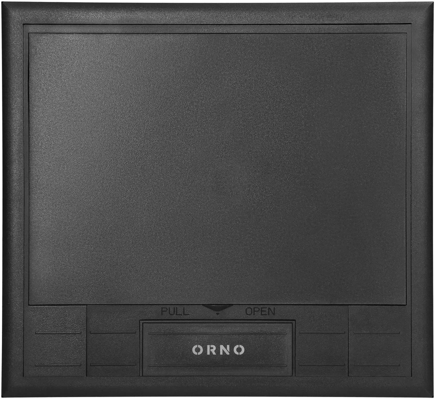 Orno Puszka Grindų dėžutė moduliniams lizdams 6 x 45x45 mm arba 12 x 22,5x45 mm, dangtelis: plastikinis, juodas