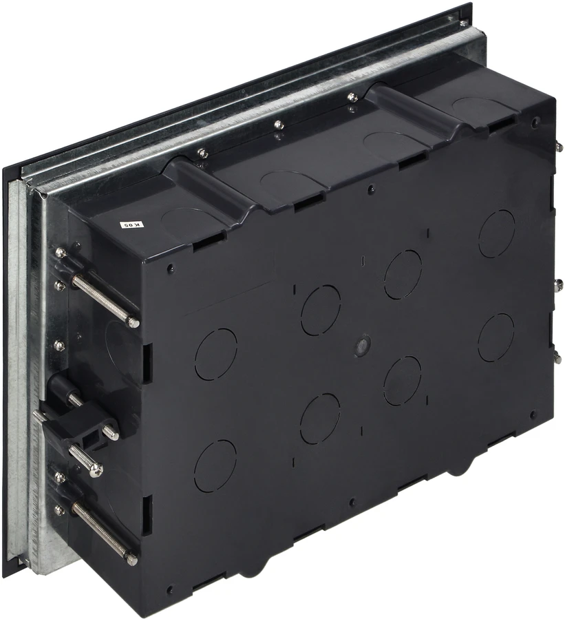 Orno Puszka Grindų dėžutė moduliniams lizdams 8 x 45 x 45 mm arba 16 x 22,5 x 45 mm, dangtelis: pagamintas iš natūralios medžiagos, juodas