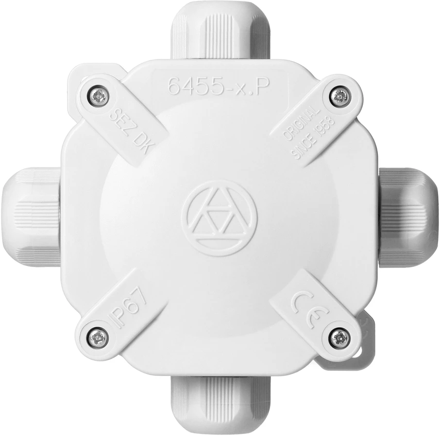 Orno Puszka Hermetiška dėžutė IP67, 4 sandarikliai, 122 x 122 mm, pilka
