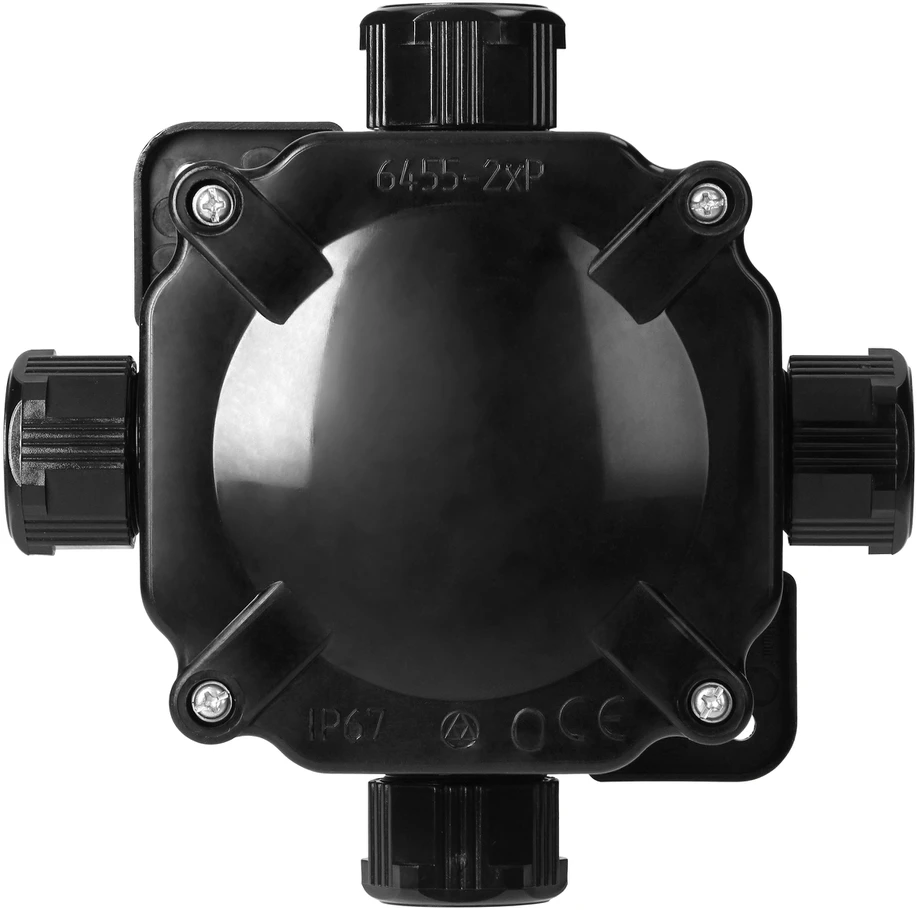 Orno Puszka Hermetiška dėžutė IP67, 4 sandarikliai, 144x144 mm, juoda