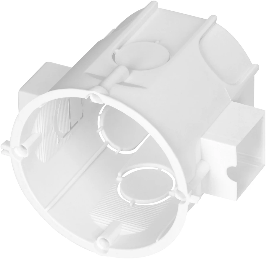 Puszka Įleidžiamoji dėžutė, 60 mm gylio, serijinė, balta