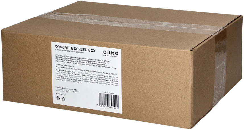 Orno Puszka OR-GP-9203 grindų lizdų dėžutė betoninėms grindims