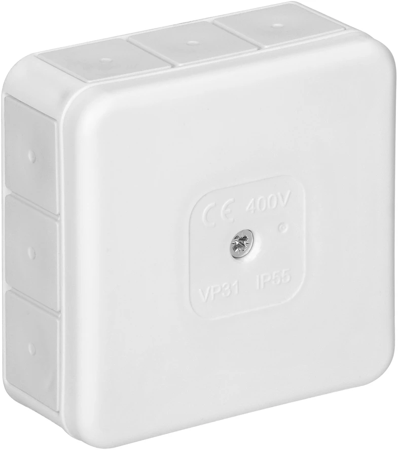 Orno Puszka PRO skirstomoji dėžutė, IP55, 400V, 12 įėjimų, 85x85x37mm, balta