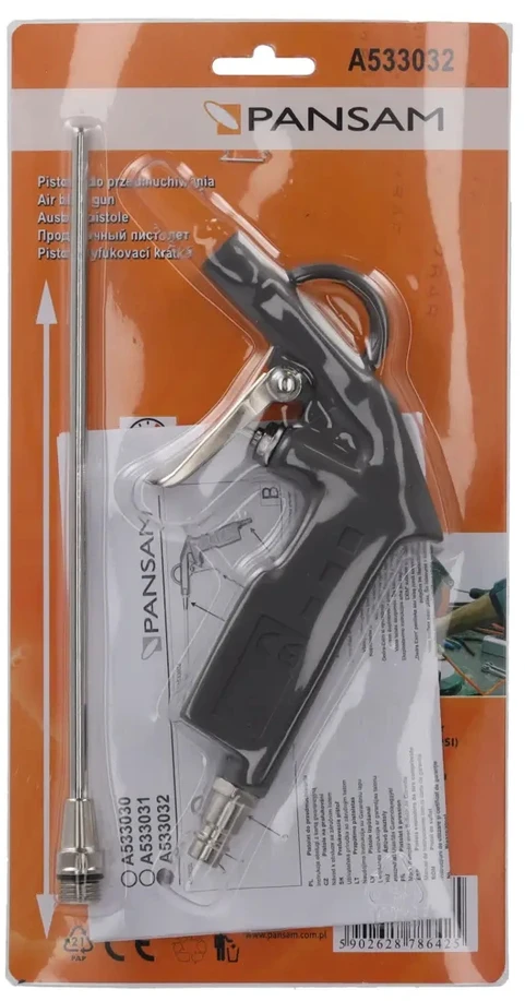 Pansam Pistoletas prapūtimui Dedra A533032 ilgas 19cm 1/4 8bar