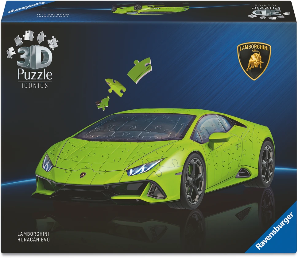 Ravensburger 3D dėlionė Lamborghini Huracán EVO Verde