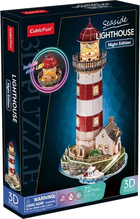 CUBIC FUN CUBICFUN 3D dėlionė su LED „Švyturys“