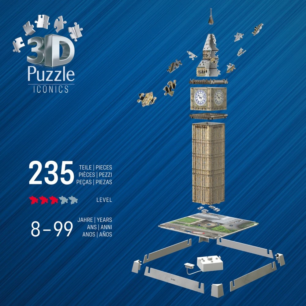 Ravensburger Puzzle 3D dėlionė „Big Benas“ Londone