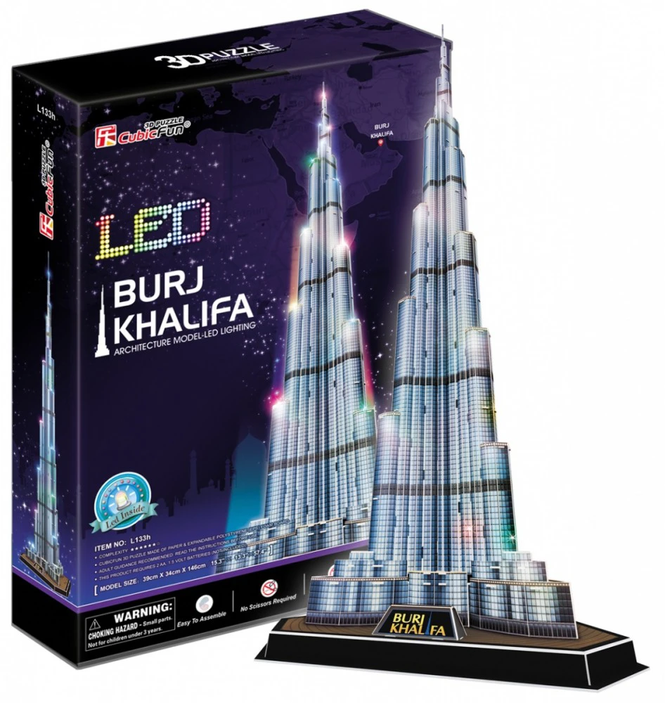 CubicFun Cubic Fun Burj Khalifa 3D dėlionė