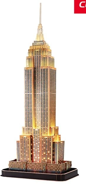Puzzle CUBIC FUN CUBICFUN 3D dėlionė „Empire State pastatas“ (LED)