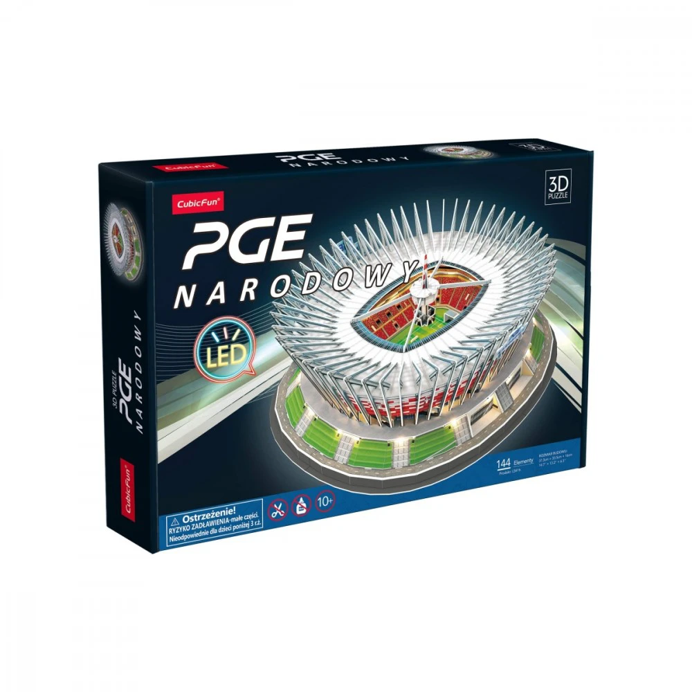 CubicFun 3D dėlionė PGE nacionalinė LED versija