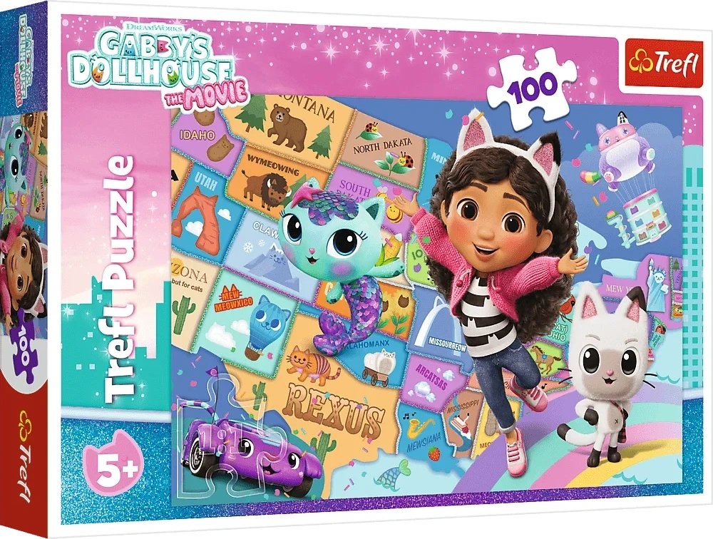 TREFL GABBY´S DOLLHOUSE dėlionė 100 det.