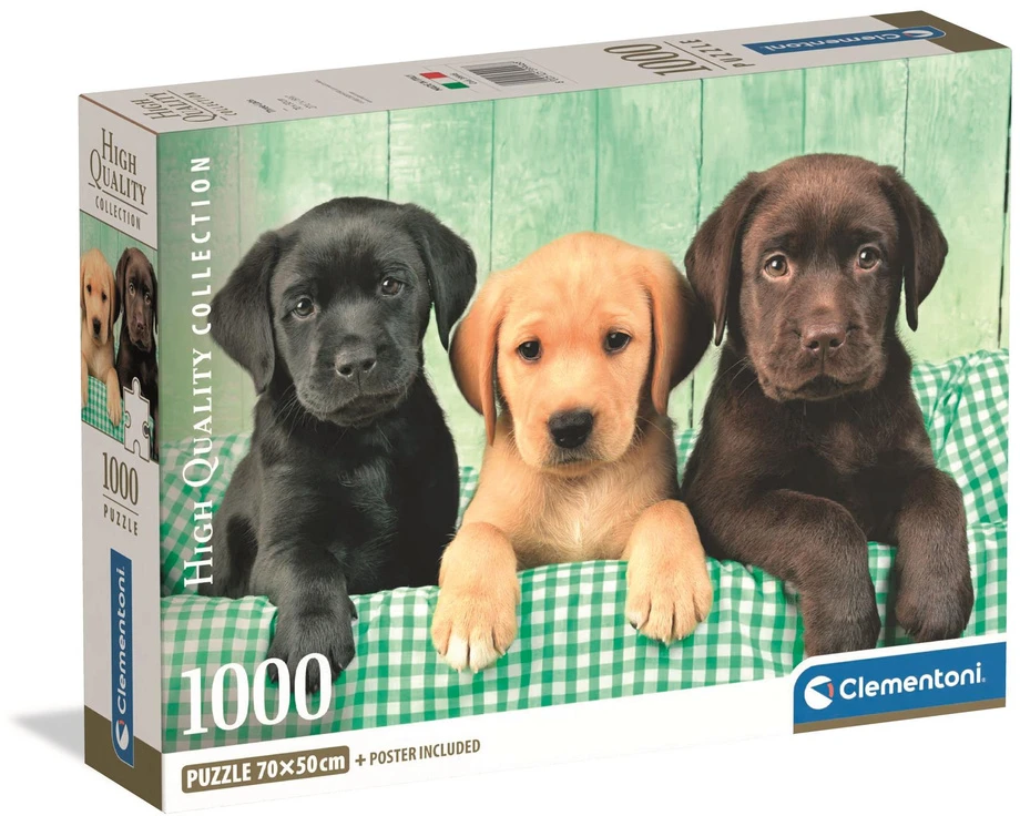 Clementoni Dėlionė 1000 vnt. - Šuniukai