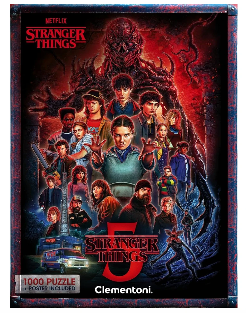 Puzzle Dėlionė Clementoni Stranger Things, 40 cm x 30 cm, 1000 vnt.