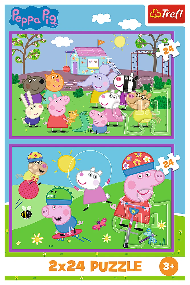 Trefl Dėlionė 2x24 vnt. - Peppa pig