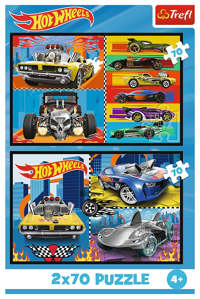 Trefl Dėlionė 3x70 vnt. - Hot Wheels