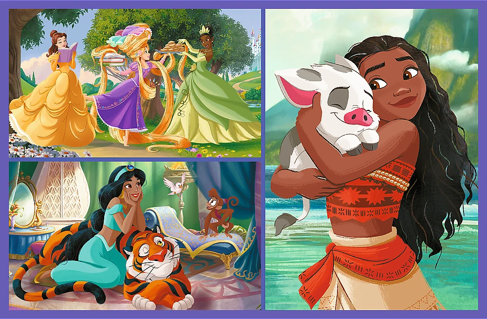 Trefl Dėlionė 2x70 vnt. - Disney princesės