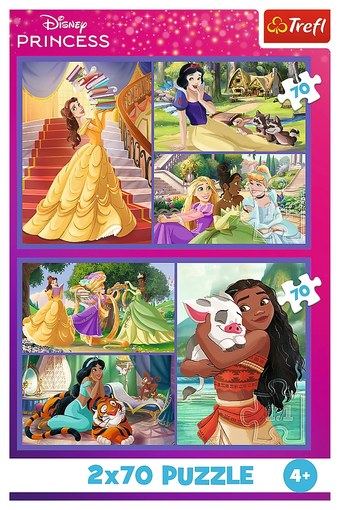 Trefl Dėlionė 2x70 vnt. - Disney princesės