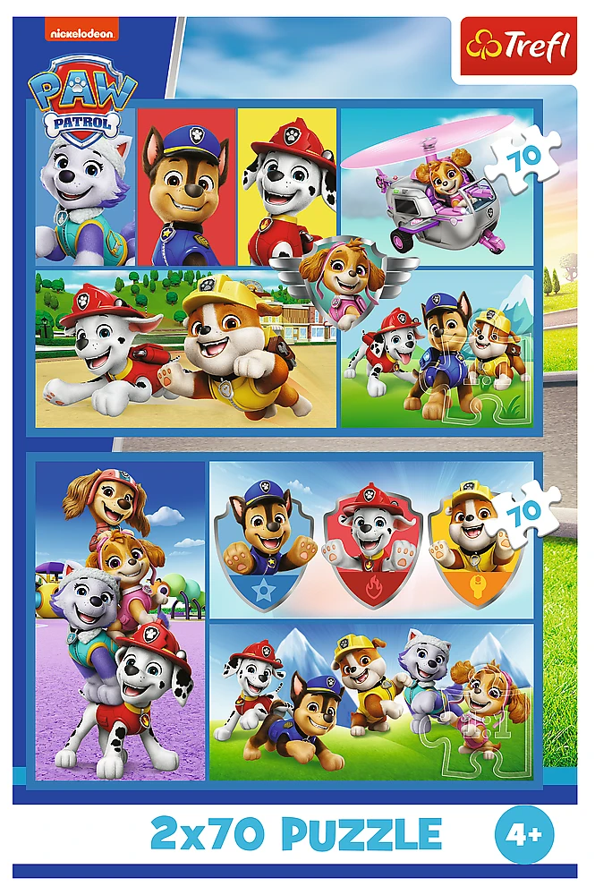 Trefl Dėlionė 2x70 vnt. - Šunyčiai patruliai (PAW Patrol)