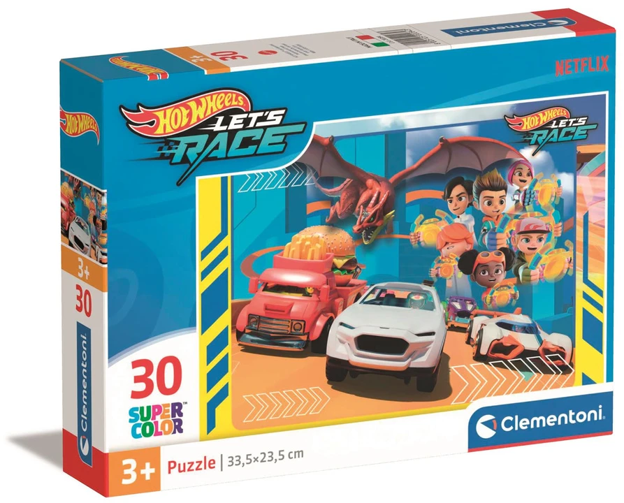 Clementoni Dėlionė 30 vnt. - Hot Wheels